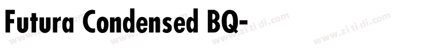 Futura Condensed BQ字体转换